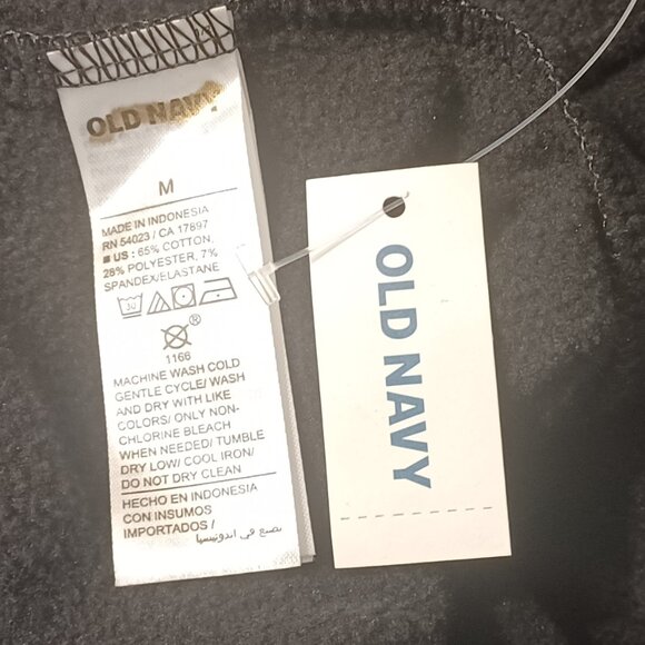 NEW Old Navy Blackjack Black High Waisted Fleece Lined Fashion Layering Legging - Picture 10 of 15